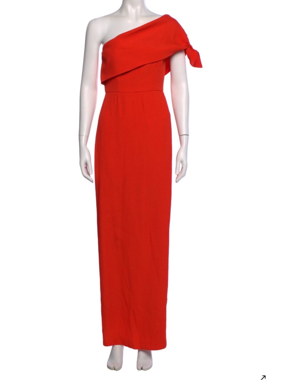 Lela Rose One-Shoulder Long Dress